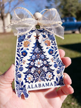 Alabama Sublimated Chinoiserie ornament