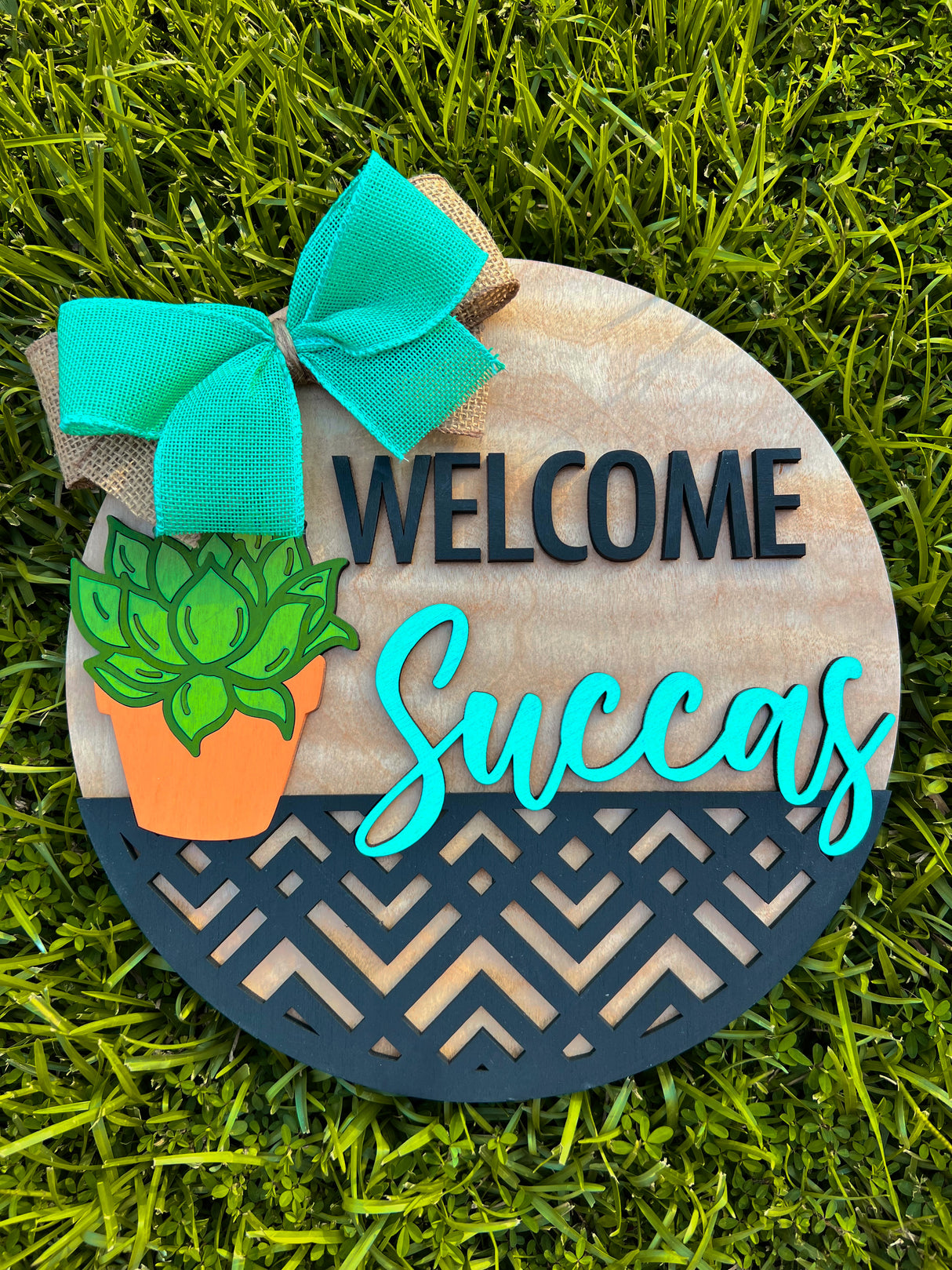 "Welcome Succas" Wall Hanger