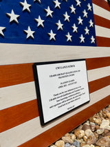 American Flag Whiskey Cabinet