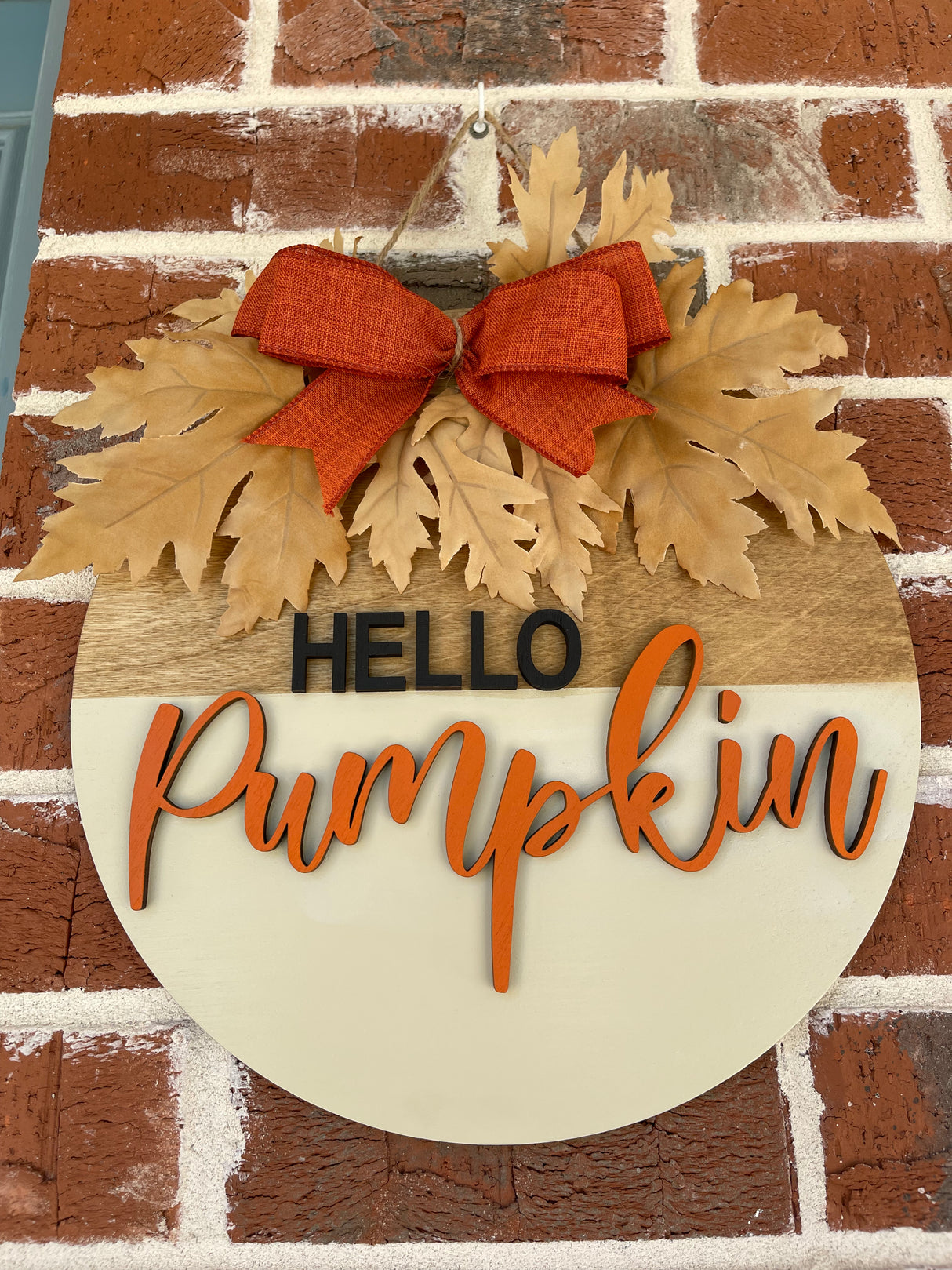 "Hello, Pumpkin" Wall Hanger