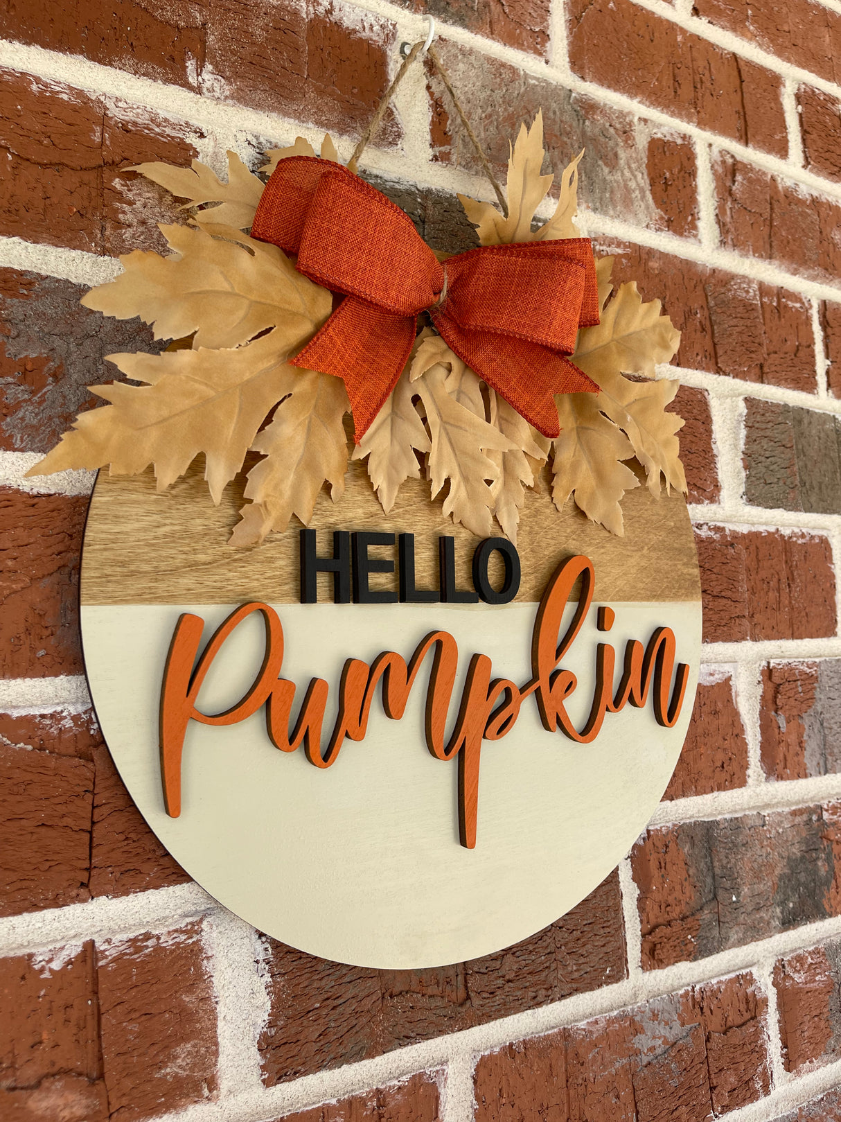 "Hello, Pumpkin" Wall Hanger