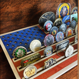 Desktop Flag Coin Holder