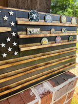 Large American Flag Coin Holder