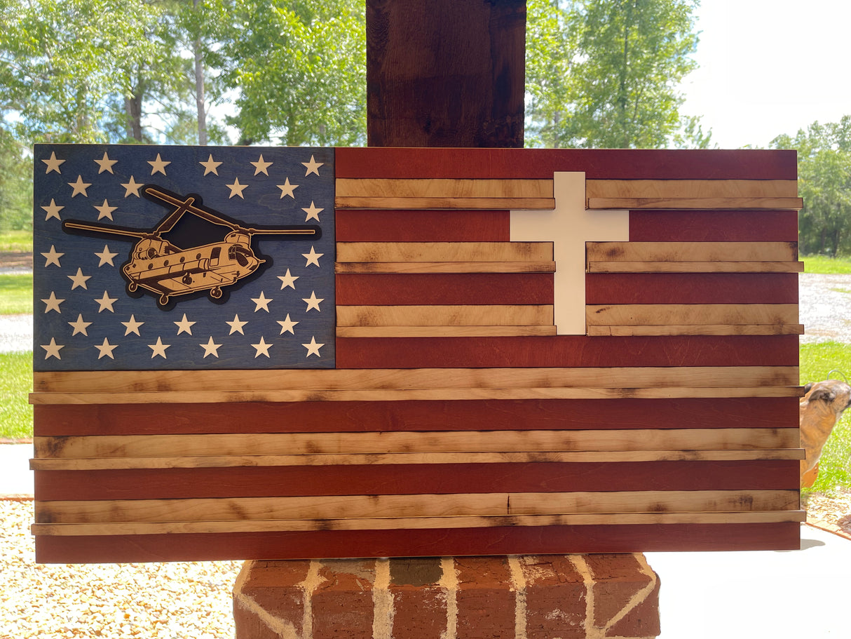 Large American Flag Coin Holder