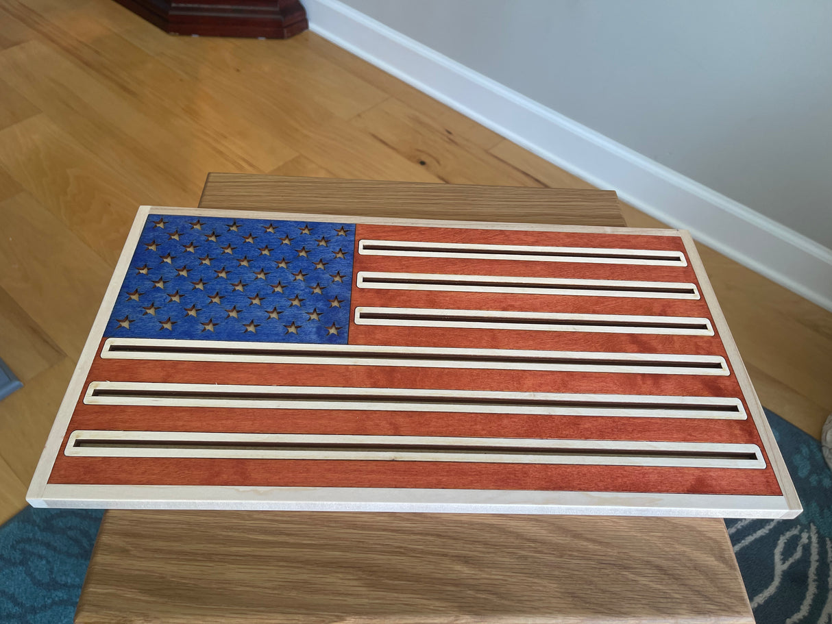 Desktop Flag Coin Holder