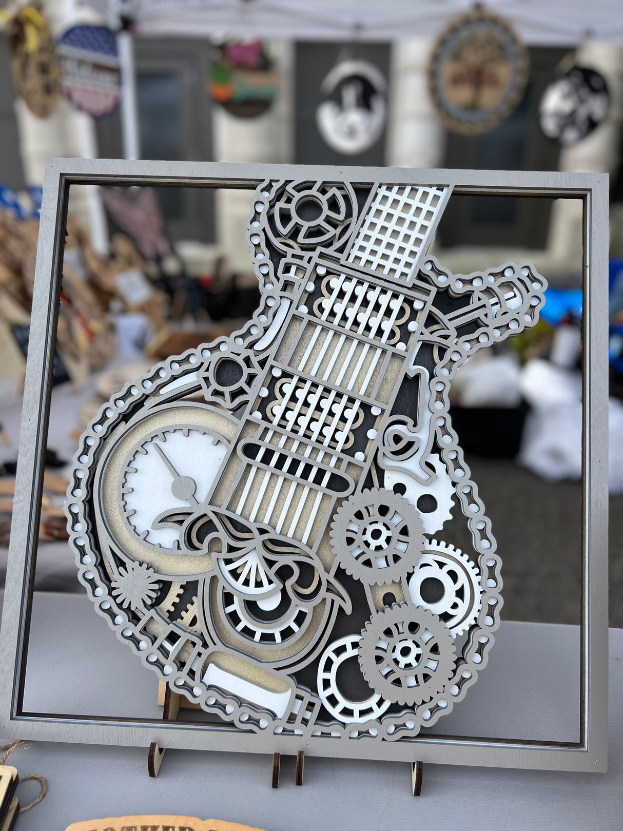 Mandala Guitar Decor