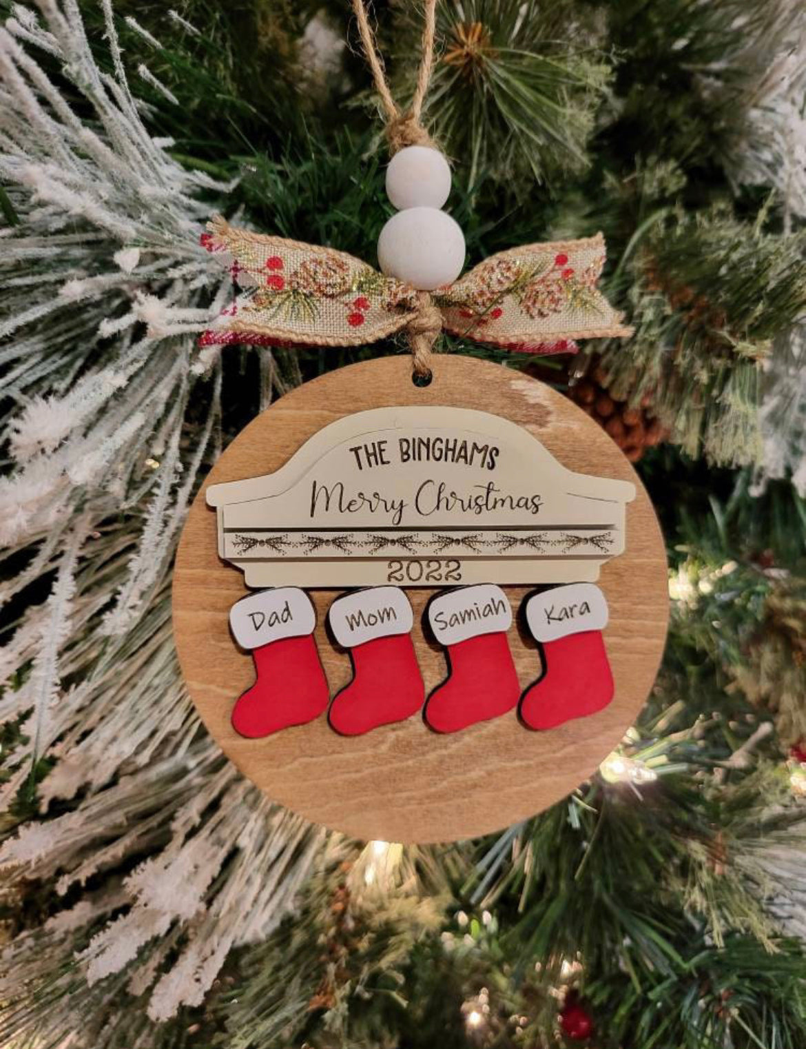 Family Stocking Ornament