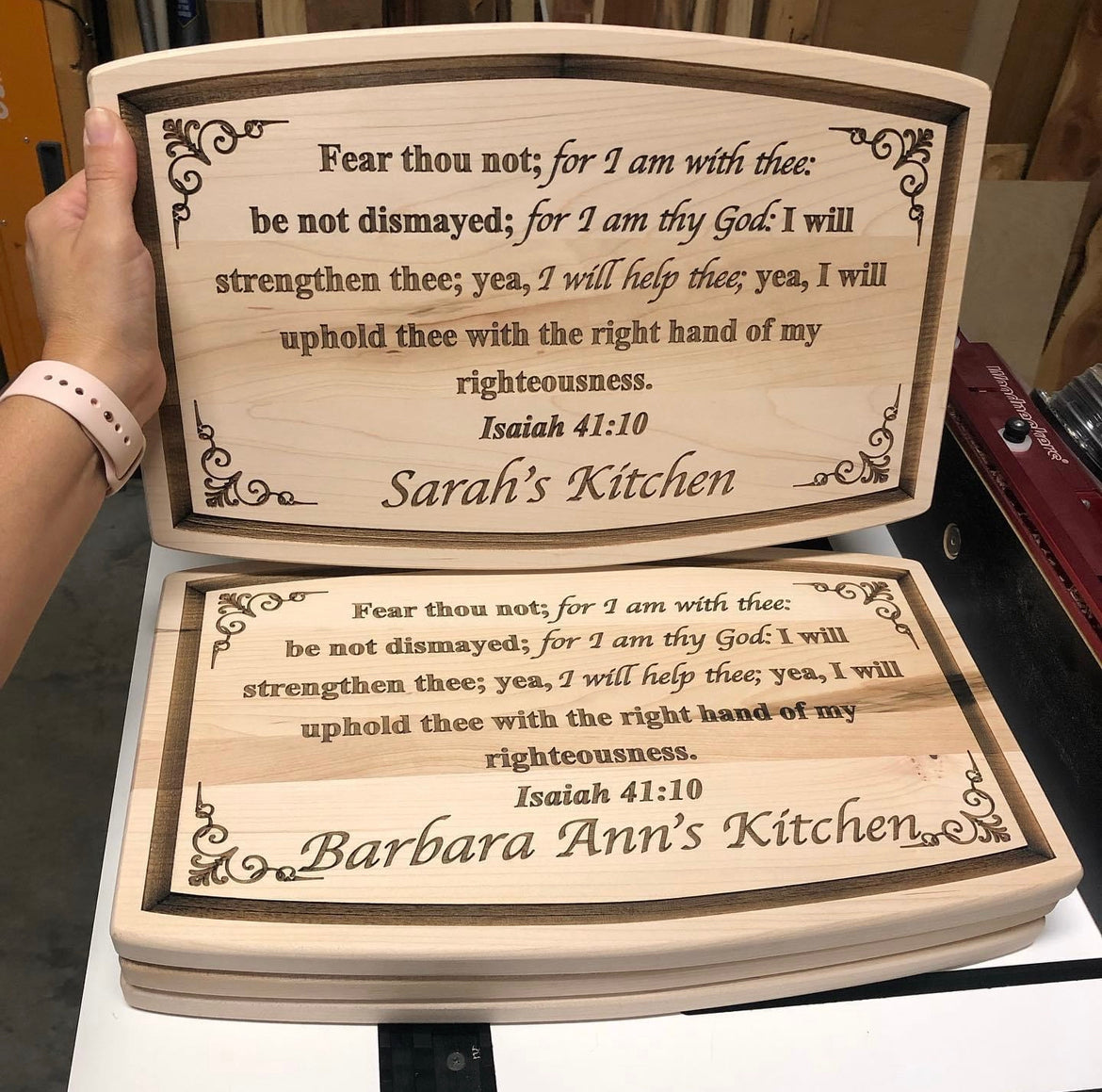 Personalized Bible Verse Kitchen Board