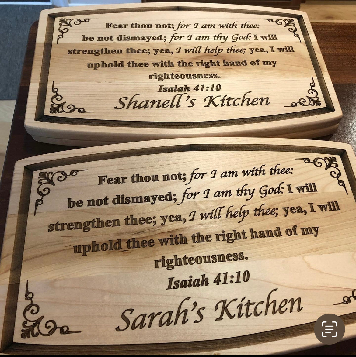 Personalized Bible Verse Kitchen Board