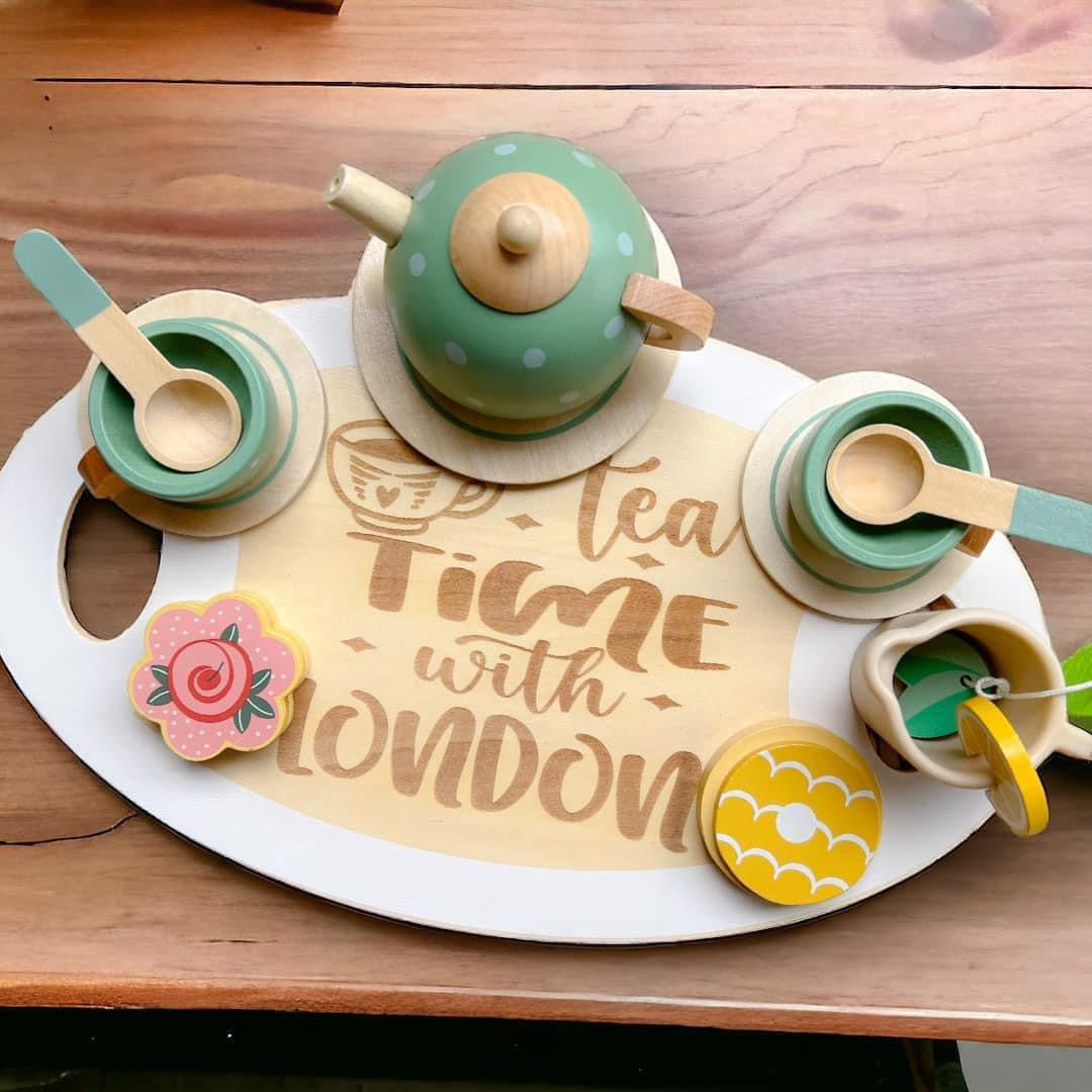 Tea Time Engraved Set