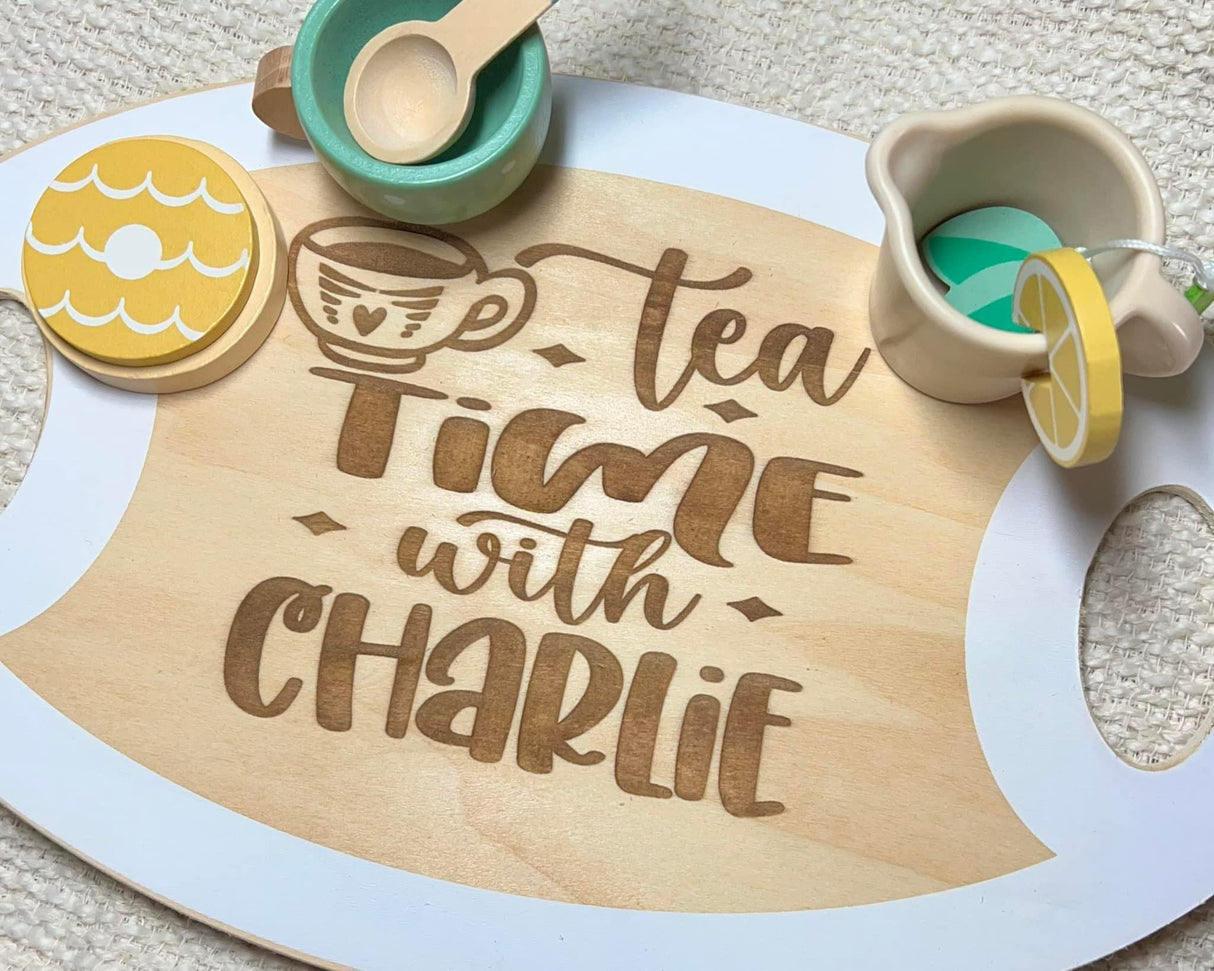 Tea Time Engraved Set