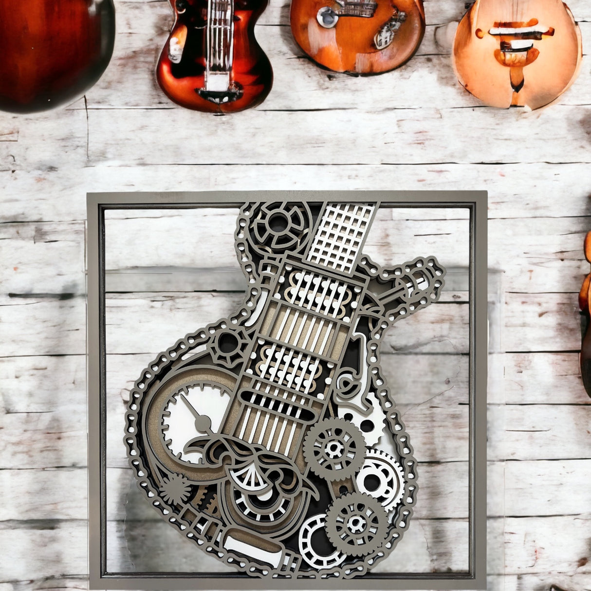 Mandala Guitar Decor