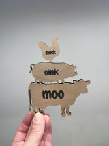 Chicken Pig Cow Magnet