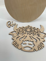 "Hi" Cow Wall Hanger