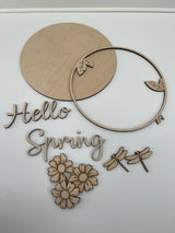 "Hello Spring" Wall Hanger