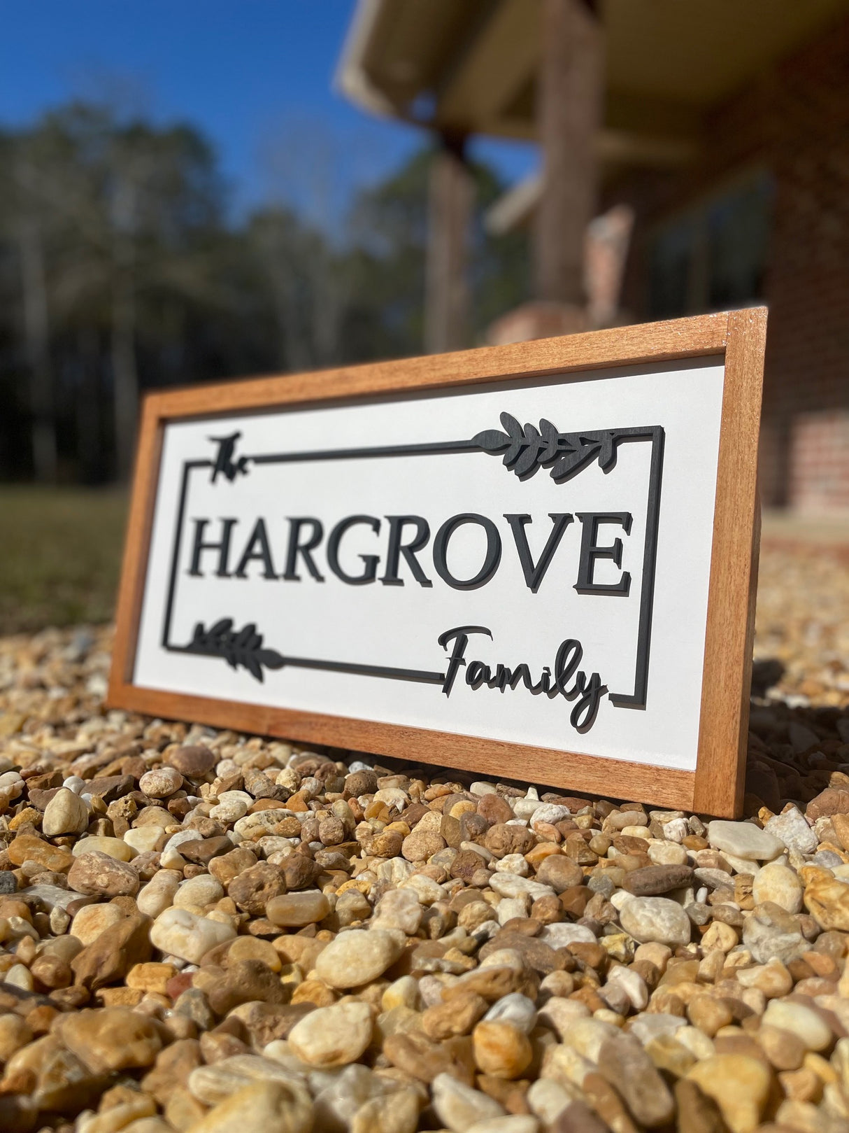 Personalized Family Name 3D Wood Sign