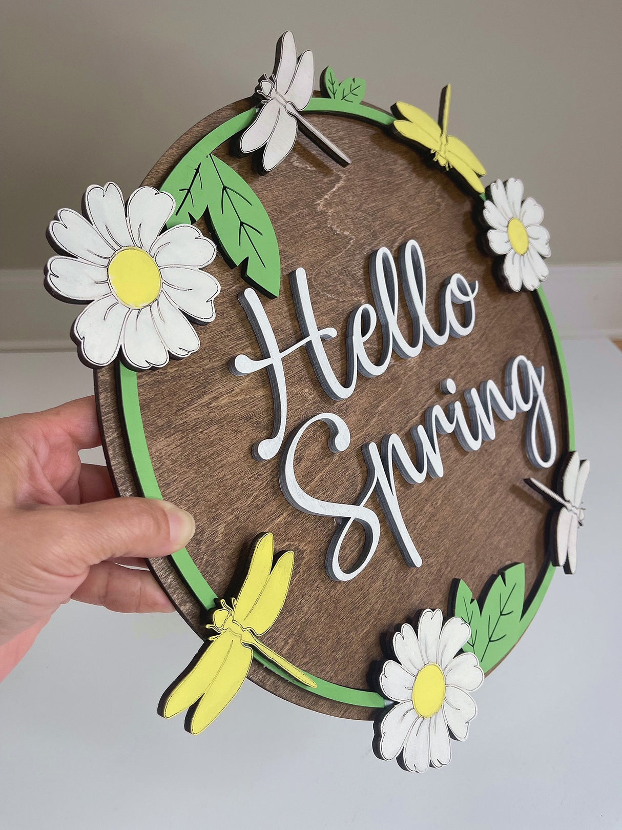 "Hello Spring" Wall Hanger