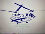 Helicopter Family Name Plaque